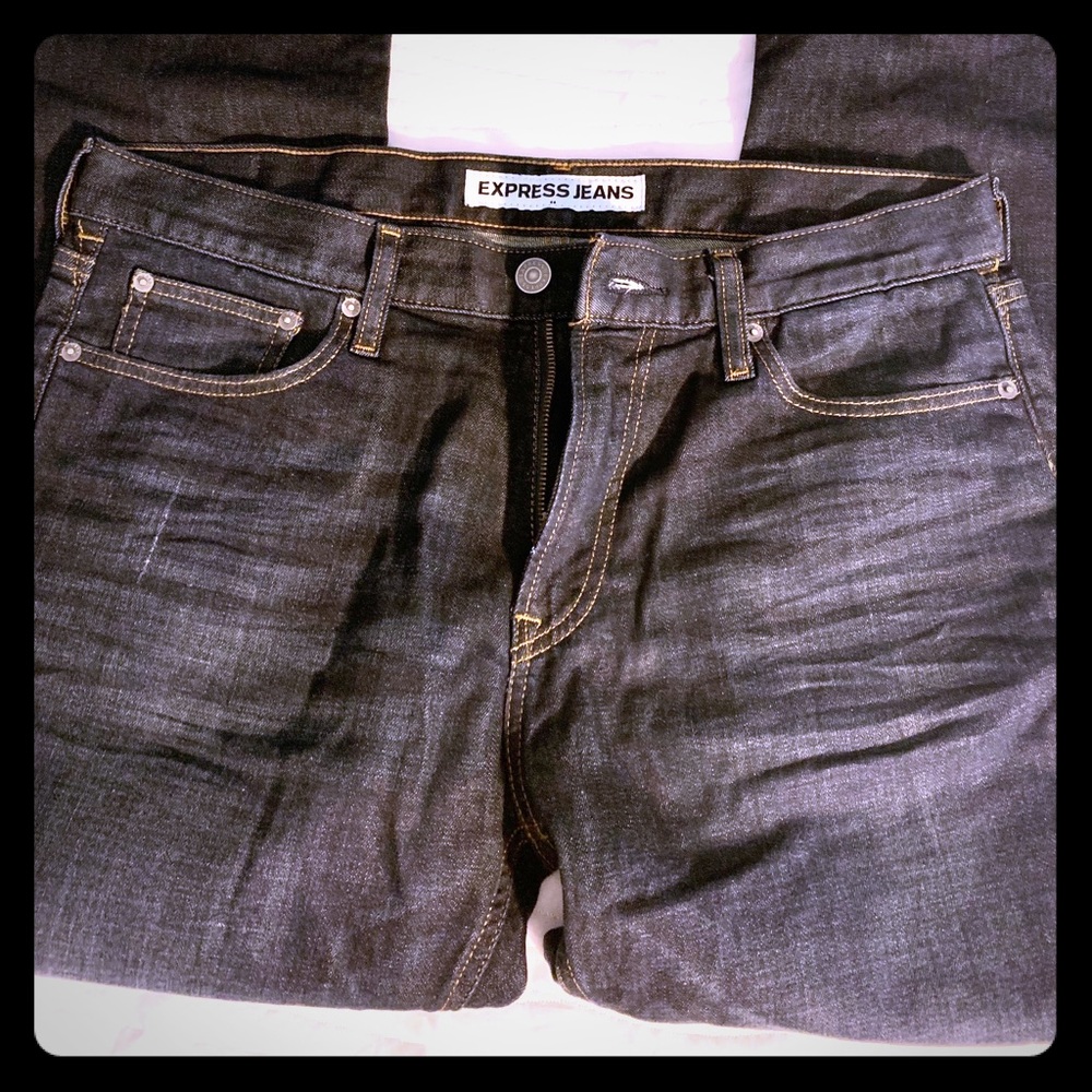 Express men jeans Dark wash Rocco 34 32